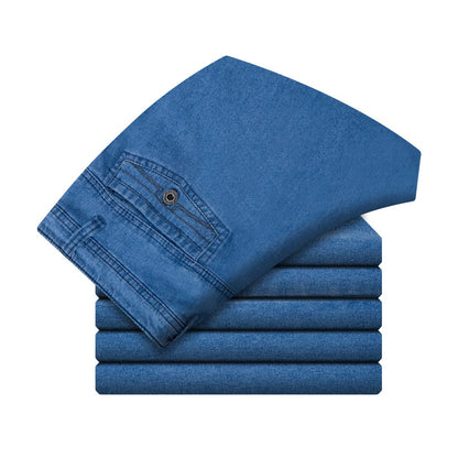 🔥Vroča prodaja - 49 % POPUST🔥Moške kavbojke z visokim pasom in ravnim krojem