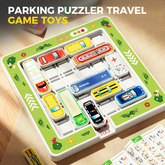 🎄 50 % POPUST! 🚗 PARKIRNA PUZZLER IGRA – Izobraževalna potovalna igračka s 60 izzivi, razvija logične sposobnosti otrok, starejših od 6 let, kompaktna oblika v obliki avtomobila 🧩✨
