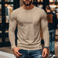 📢📢53 % POPUST !!⏰⏰Gentlemanska in elegantna moška majica Slim Fit Henley z dolgimi rokavi